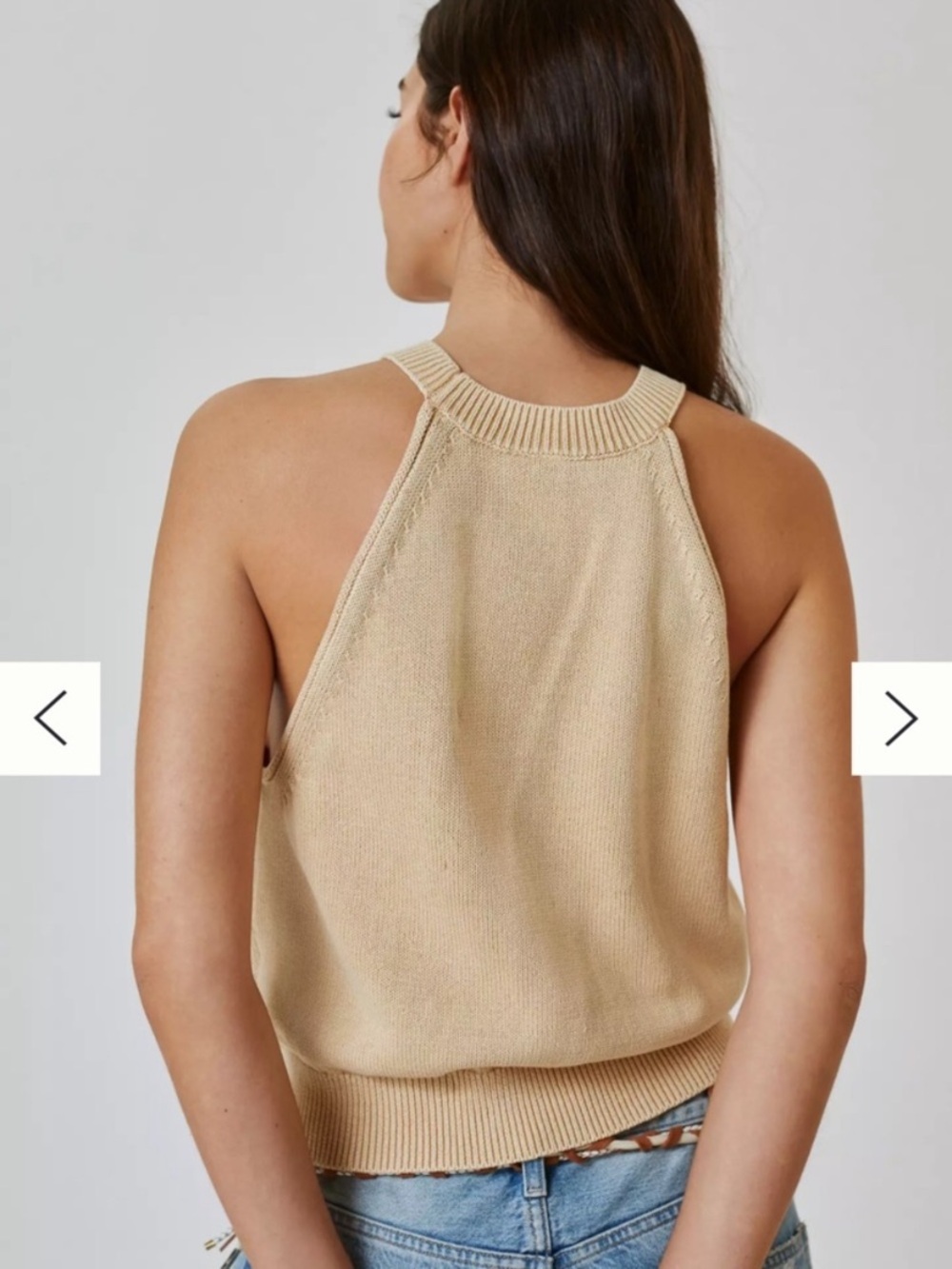 Anthropologie Pilcro Knit Making Waves Tank Sweater - Picture 2 of 7